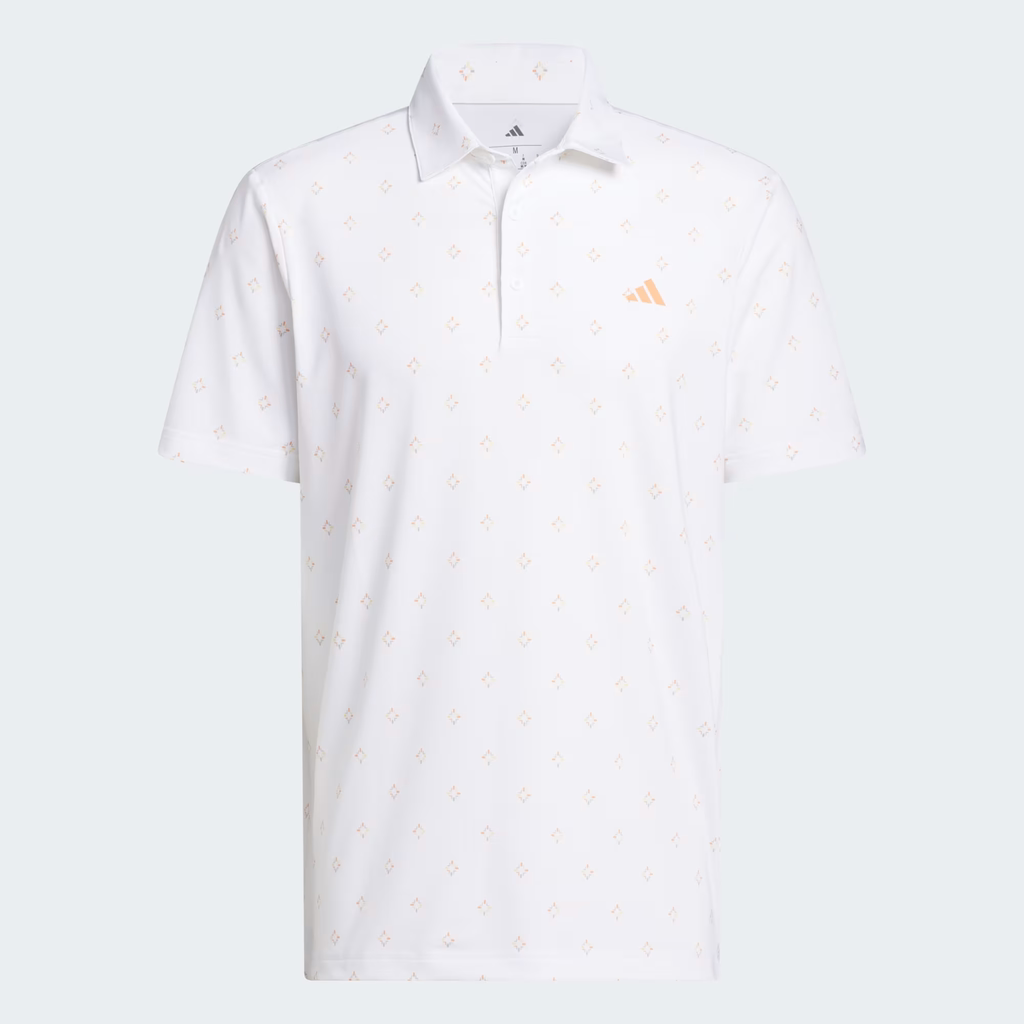 Áo Polo Adidas Nam Chính Hãng - ULTIMATE365 ESSENCE PRINT CLIMACOOL POLO SHIRT - Màu Trắng | JapanSport KB1373