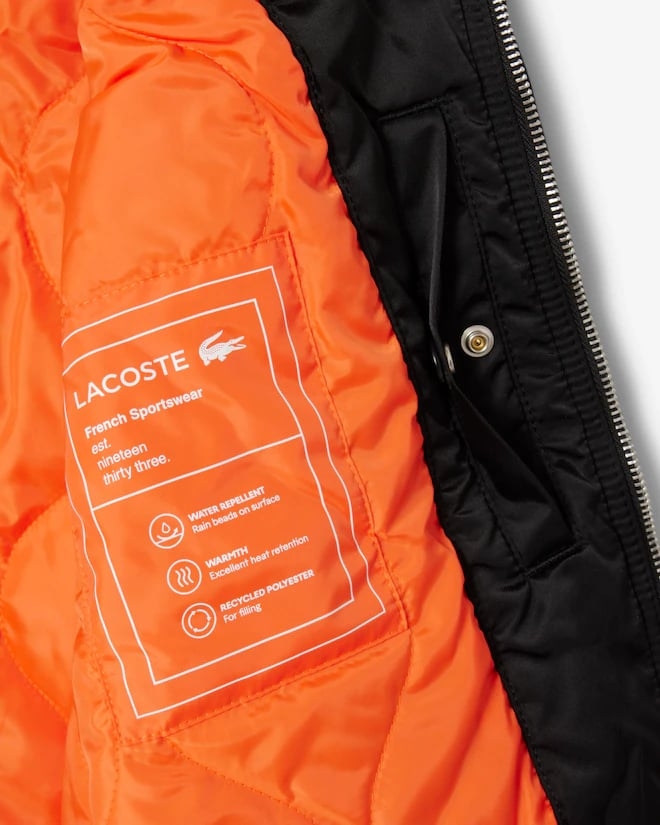 Áo Khoác Lacoste Chính hãng - Men's Water-Repellent Bomber Jacket - Màu Đen | JapanSport BH2899-51-031