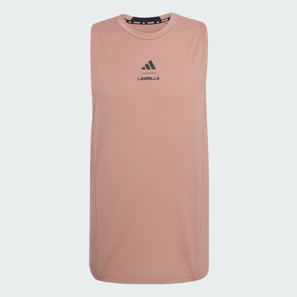 Áo ba lỗ Adidas Nam Chính Hãng - Les Mills Graphic Tank Top - Màu Đất sét | JapanSport JJ1436