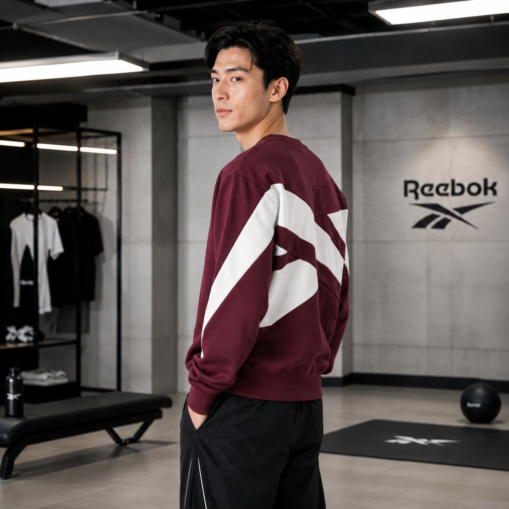 Áo Dài Tay Reebok Chính Hãng - Classic Vector Crewneck Sweatshirt - Màu Đỏ Đô | JapanSport 100036144