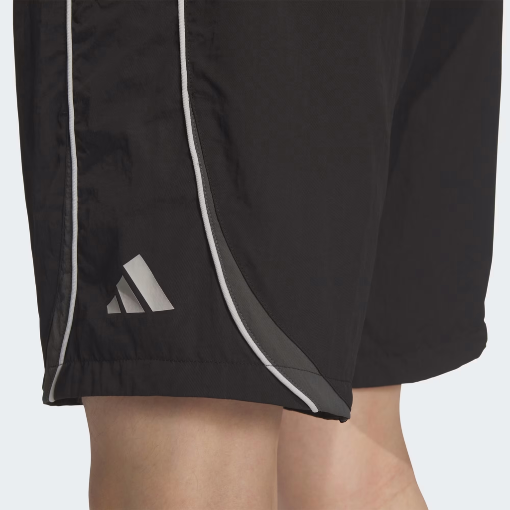 Quần Short Adidas Nam Chính Hãng - Brand Love Loose Fit Light Woven 8-Inch Shorts - Màu Đen | JapanSport KF3693