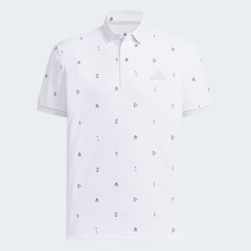 Áo Polo Adidas Nam Chính Hãng - MONOGRUM SHORT-SLEEVE - Màu TRẮNG | JapanSport  JY8222