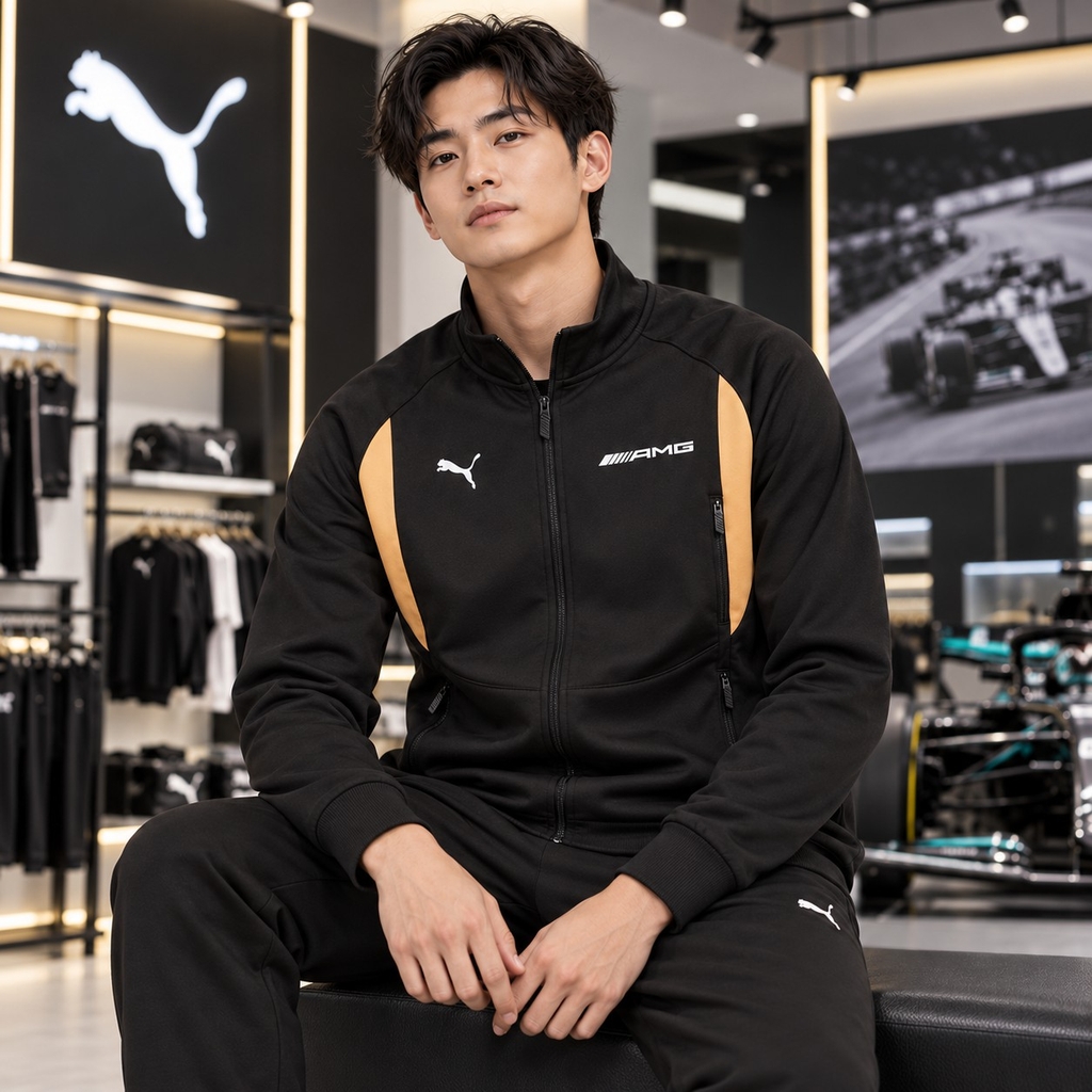 Áo Khoác Puma Chính Hãng - Mercedes-AMG Motorsport- Màu Đen | JapanSport 627421-05