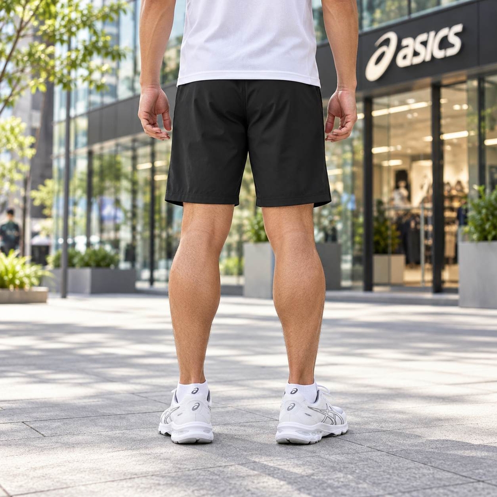 Quần Asics Chính Hãng - Team Double Cross Shorts - Màu Đen | JapanSport 2101A131-001