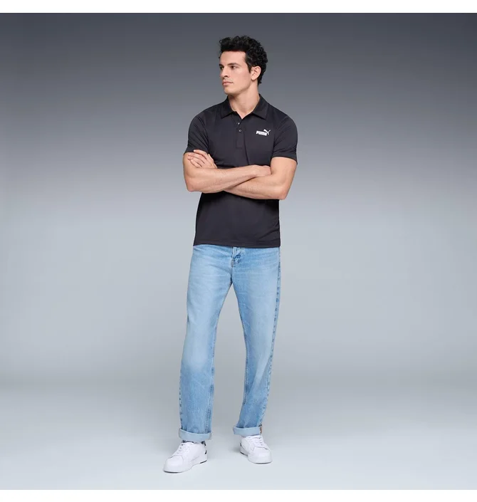 Áo Polo Puma chính hãng - PUMA Essentials - Màu Đen | JapanSport 688016-01