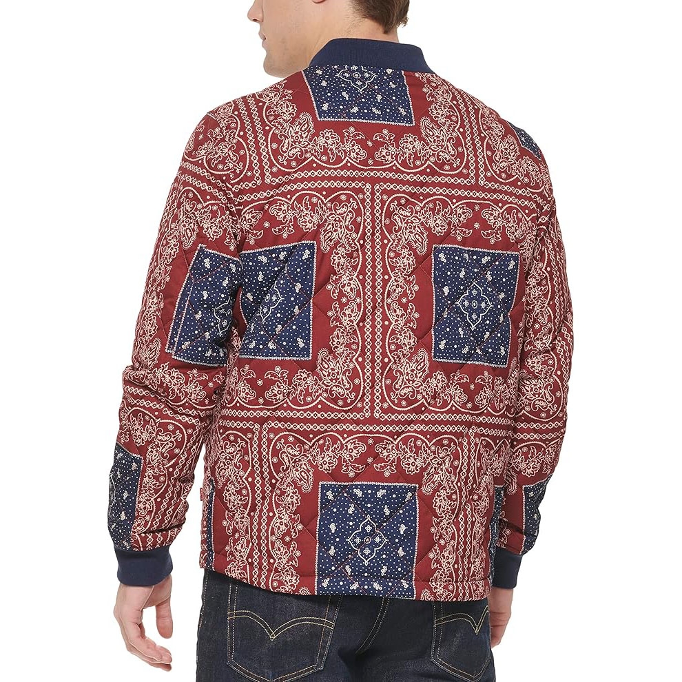 Áo Khoác Levi's Chính Hãng - Quilted Open Bottom Bomber - Màu đỏ  | JapanSport LM2RP282-vnt