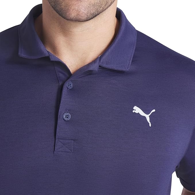 Áo Polo Puma Chính Hãng - Heather LC Polo 2.0 - Màu Xanh Navy | JapanSport 631607-02