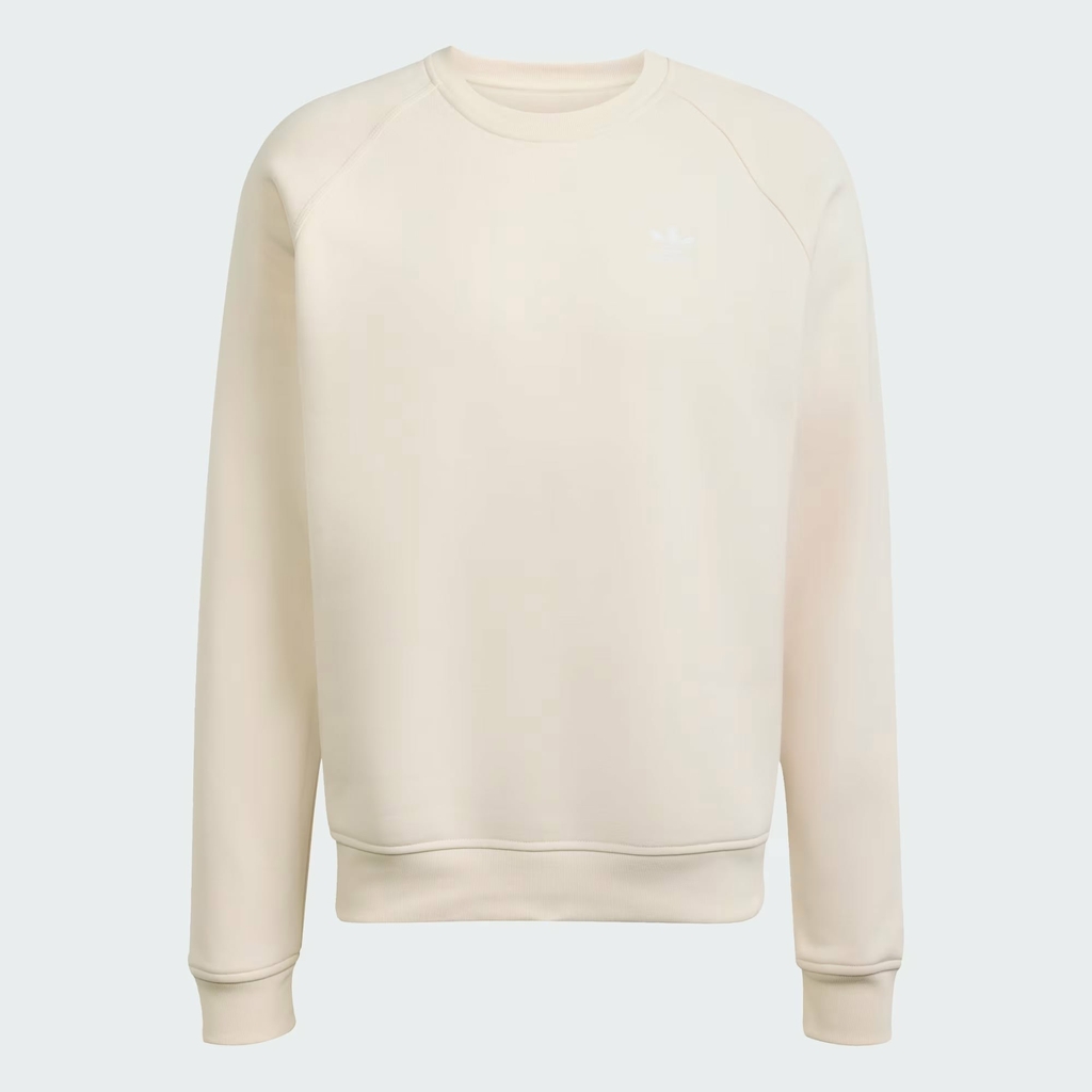 Bộ thể thao Adidas Chính Hãng - Trefoil Essentials Crew - Màu Be | JapanSport JW3526+KA0649