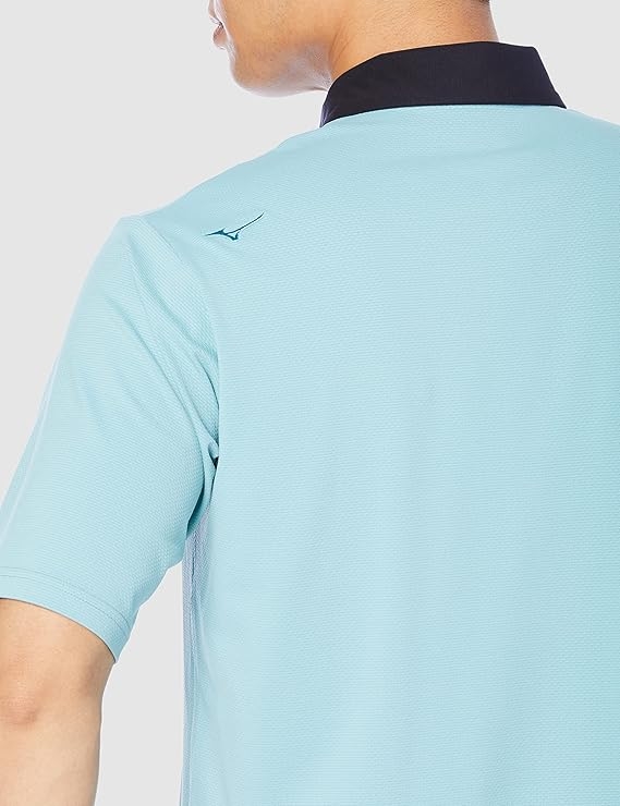 Áo Polo Mizuno Chính Hãng - 3D Mesh Stretch - Màu Xanh | JapanSport B2MA2031-26