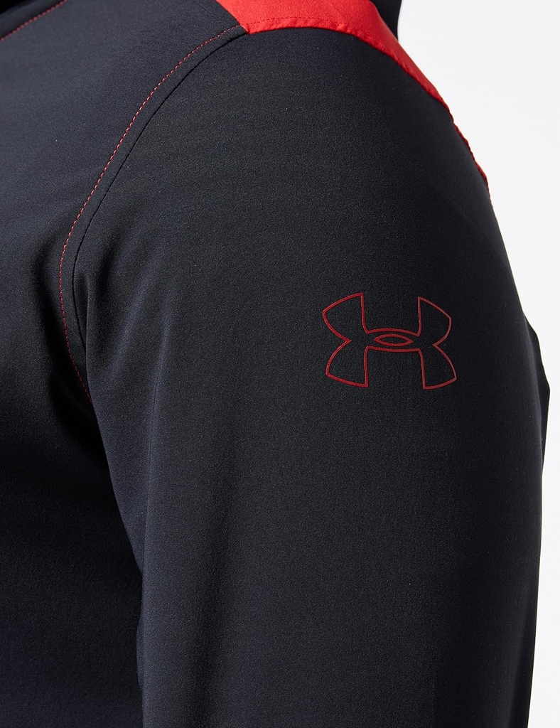 Áo Khoác Under Armour Chính Hãng - Baseline Woven Jacket Warm-up - Màu Đỏ/Đen | JapanSport 1343010-600