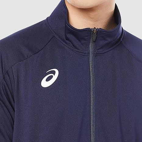 Áo Khoác Asics Chính Hãng - Soccer Wear Team Practice Full-Zip Jacket - Màu Xanh | JapanSport 2101A185-400
