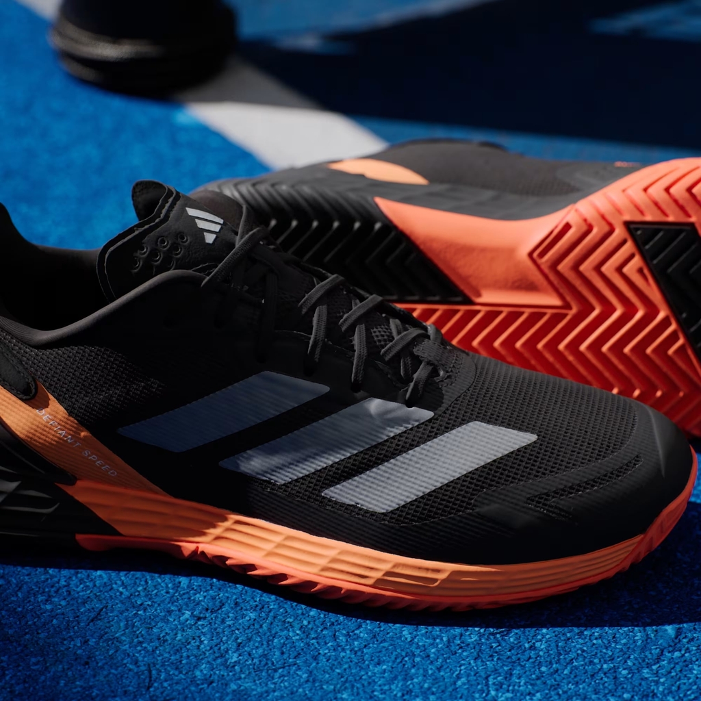 Giày Tennis Adidas Chính Hãng - Defiant Speed 2 - Màu Đen/Cam | JapanSport KI5999