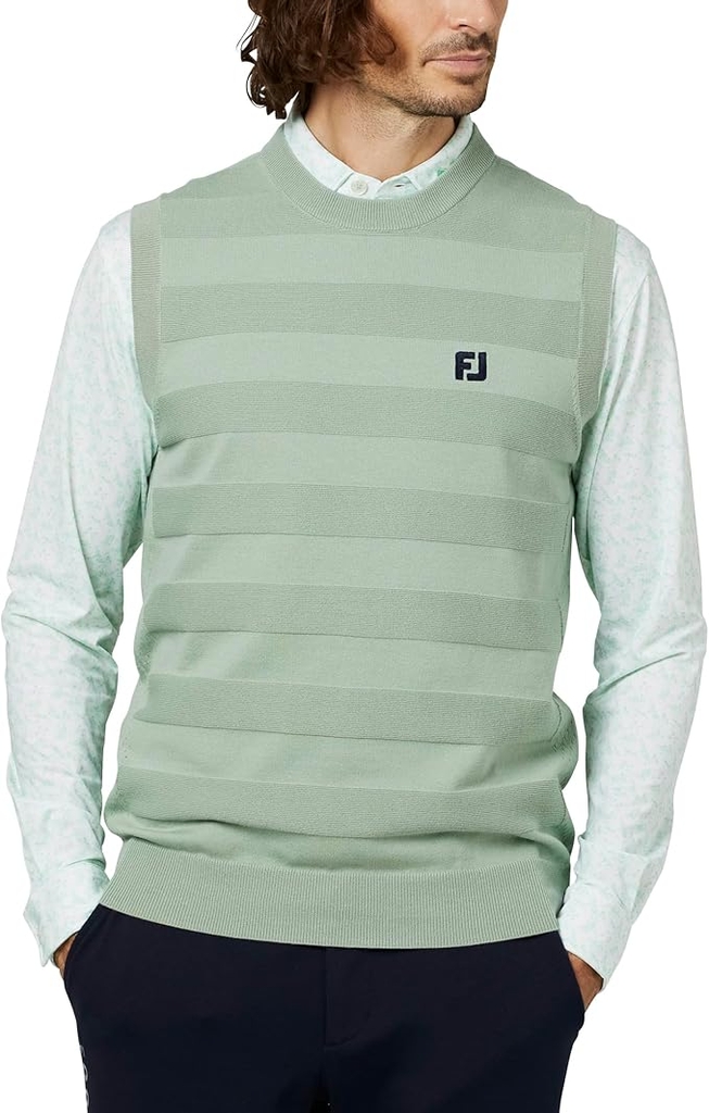 Áo Vest FOOTJOY Chính Hãng - FootJoy Knit Crew Neck Vest - Màu Xanh | JapanSport 38613 FJ-F25-M05