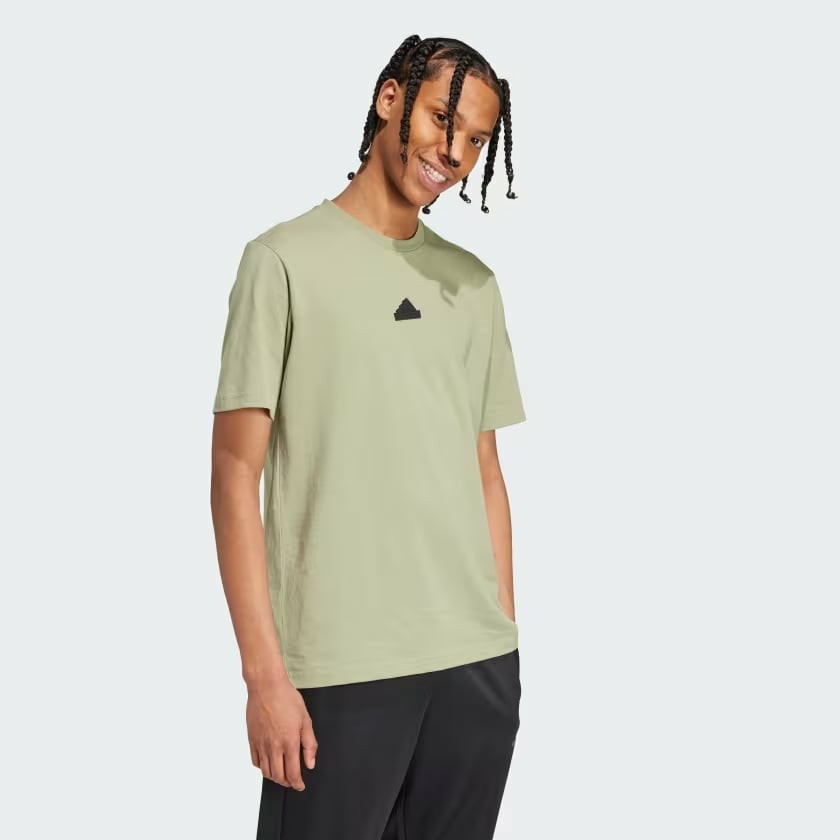 Áo Phông Adidas Nam Chính Hãng - Brand Love Signature Japaaphic Tee - Màu Xanh | JapanSport IW2682