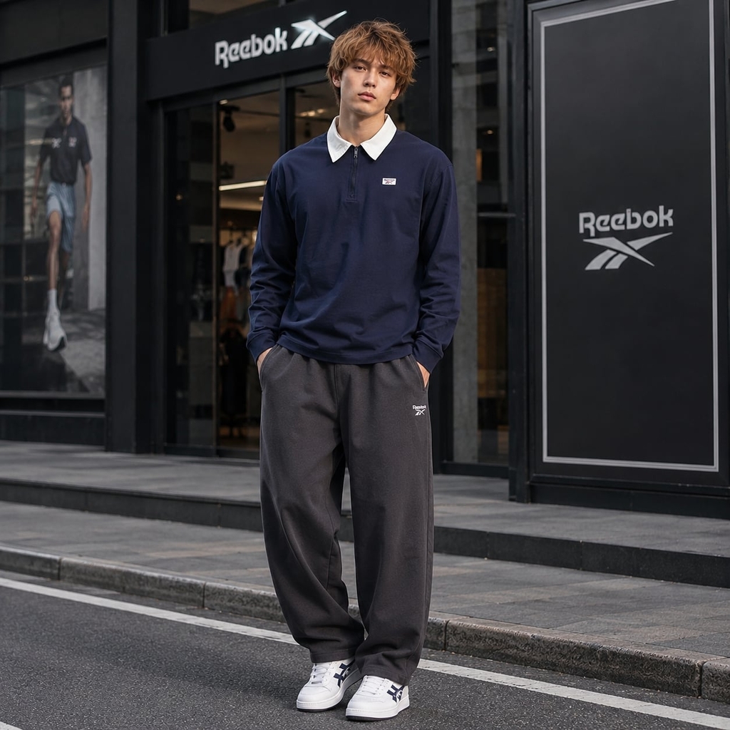 Áo Dài Tay Reebok Chính Hãng - COURT SPORT QUARTER ZIP - Màu Navy | JapanSport 100204670