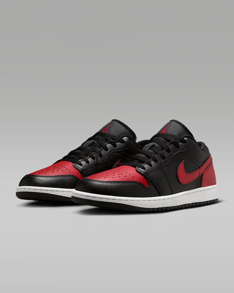 Giày Nam Nike Chính Hãng - Air Jordan 1 Low - Màu Đen Đỏ | JapanSport 553558-067