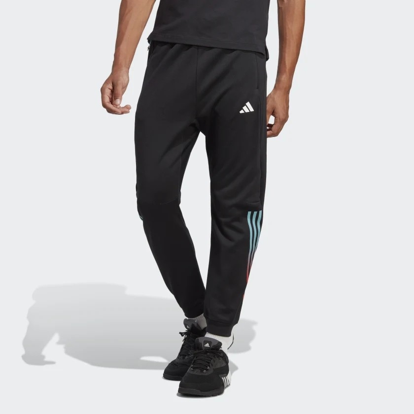 Quần Adidas Nam Chính Hãng - TRAIN ICONS 3-STRIPES TRAINING PANTS - Đen | JapanSport HS7514
