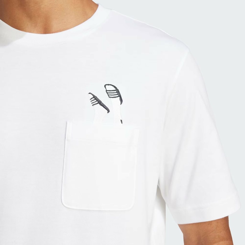 Áo Phông Adidas Chính hãng - Graphic Dép - Màu Trắng | JapanSport JC5282