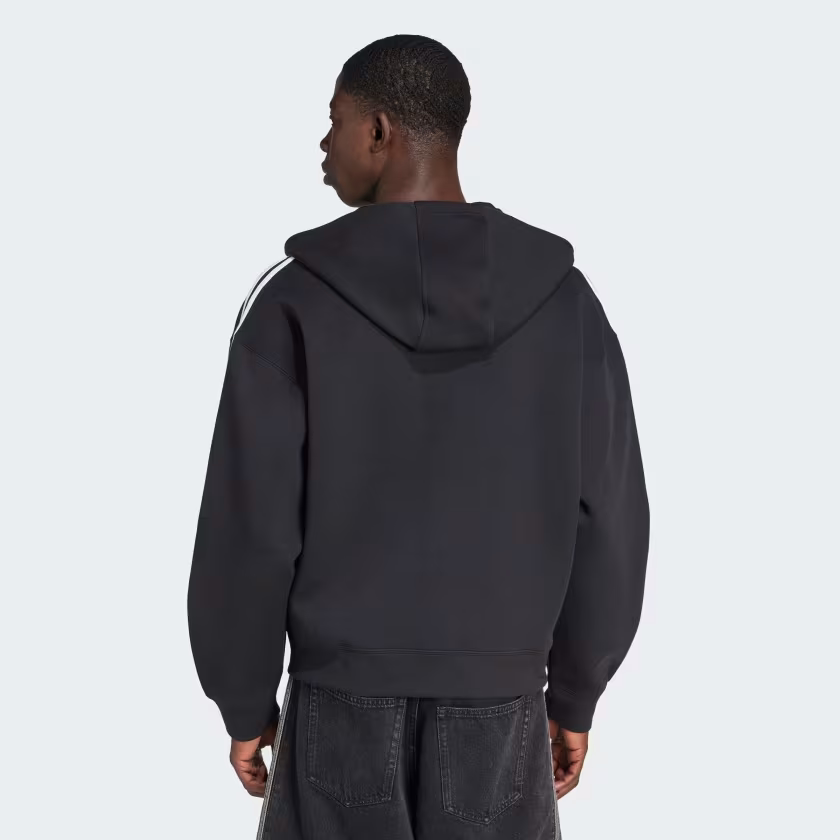 Áo Khoác Adidas Nam Chính Hãng - Adicolor Spacer Oversized Hoodie - Màu Đen | JapanSport   JX1507