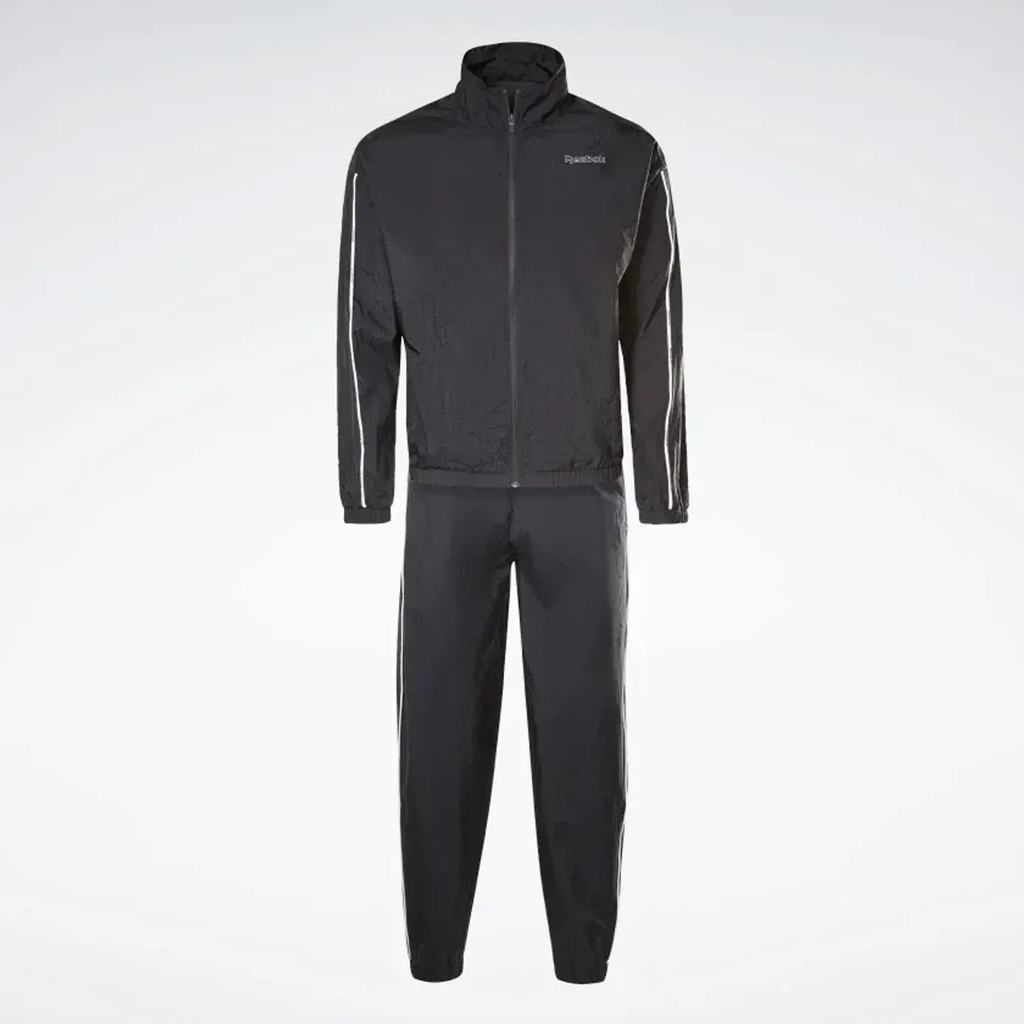 Bộ thể thao Reebok Chính hãng - Te Piping Tracksuit - Đen | JapanSport GS9309