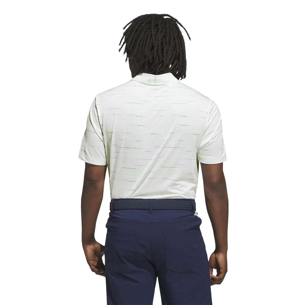 Áo Polo Adidas Chính Hãng -  Men's Ultimate365 Mesh Glimmer Print - Màu Trắng | JapanSport JL5275
