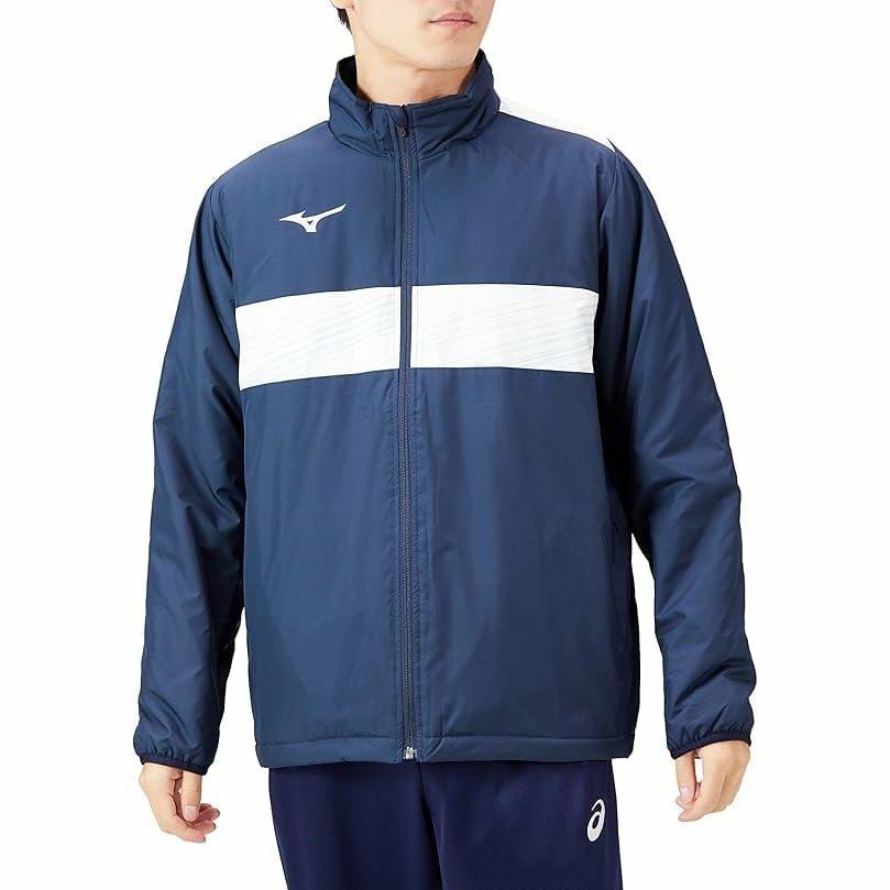 Áo Khoác Mizuno Chính Hãng - Soccer Wear TM Warmer Shirt - Màu Navy | JapanSport P2ME2590-14