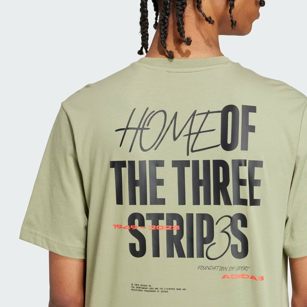 Áo Phông Adidas Nam Chính Hãng - Brand Love Signature Japaaphic Tee - Màu Xanh | JapanSport IW2682