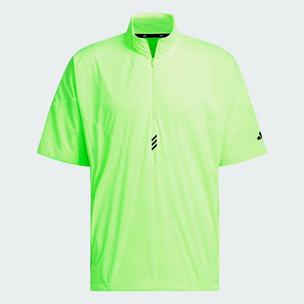 Áo Khoác Adidas Nam Chính Hãng -   Code Chaos short-sleeved windbreaker with half-zip closure - Màu Xanh  | JapanSport JJ0234