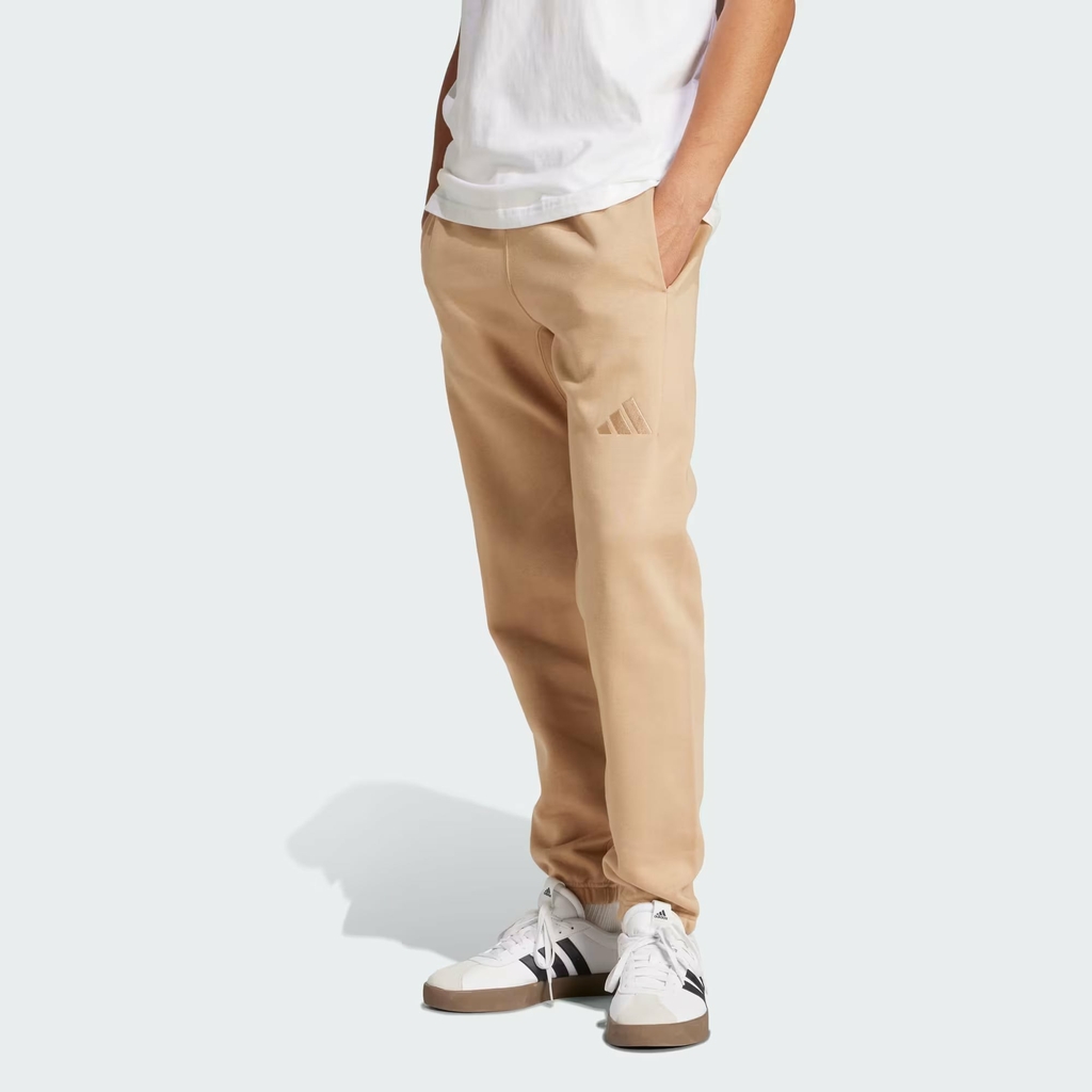 Quần Dài Adidas Chính Hãng - ALL SZN Fleece Regular Tapered - Màu Be | JapanSport JX5099