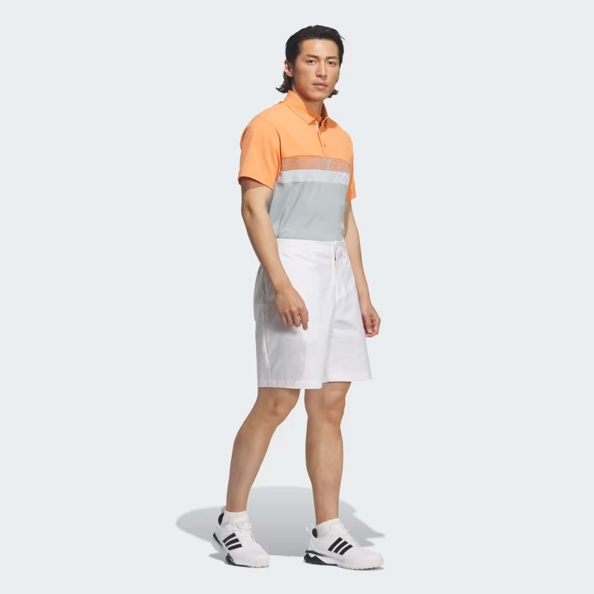 Áo Polo Adidas Nam Chính Hãng - COLOR BLOCK SHORT SLEEVE - Màu  Dusky Orange / Wonder Sage | JapanSport KB4833