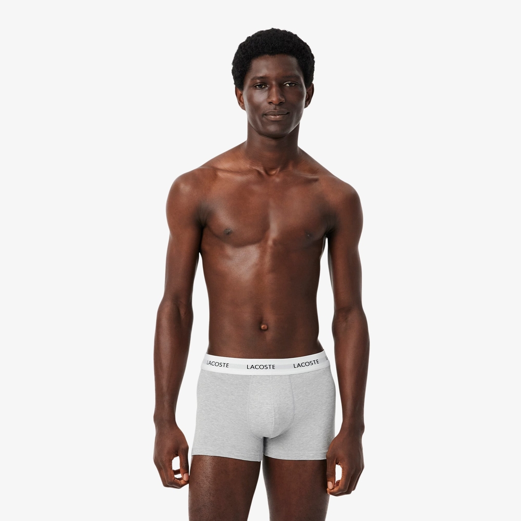 Quần Boxer Lacoste Chính hãng - 3-Pack Stretch Cotton Boxer Briefs - Màu | JapanSport 6H6043-51-NUA