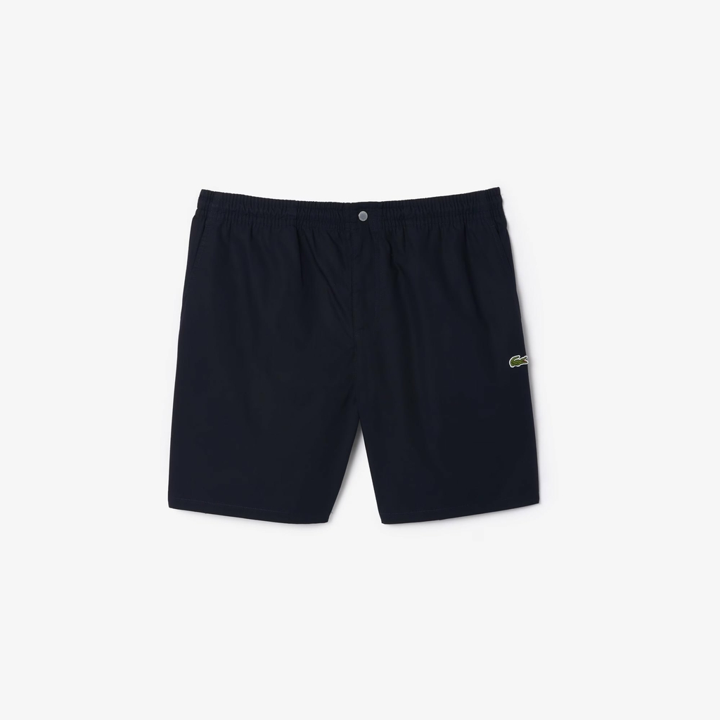 Quần Short Lacoste Chính hãng - Relaxed Fit Poplin - Màu Abysm Blue | JapanSport GH7220-51-HDE
