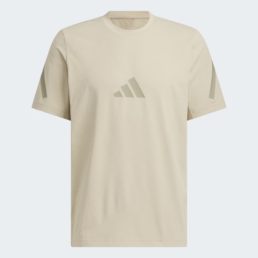 Áo Phông Adidas Nam Chính Hãng - ZNE Regular Fit CARAT Short-Sleeve T-Shirt - Màu Be  | JapanSport KG7406