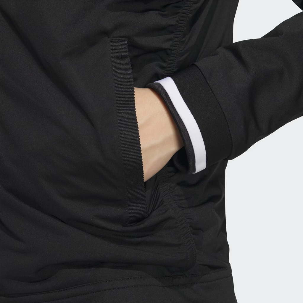 Áo Khoác Adidas Nữ Chính Hãng - WIND.RDY Water-Repellent Full-Zip Shirred - Màu Đen | JapanSport IS4782