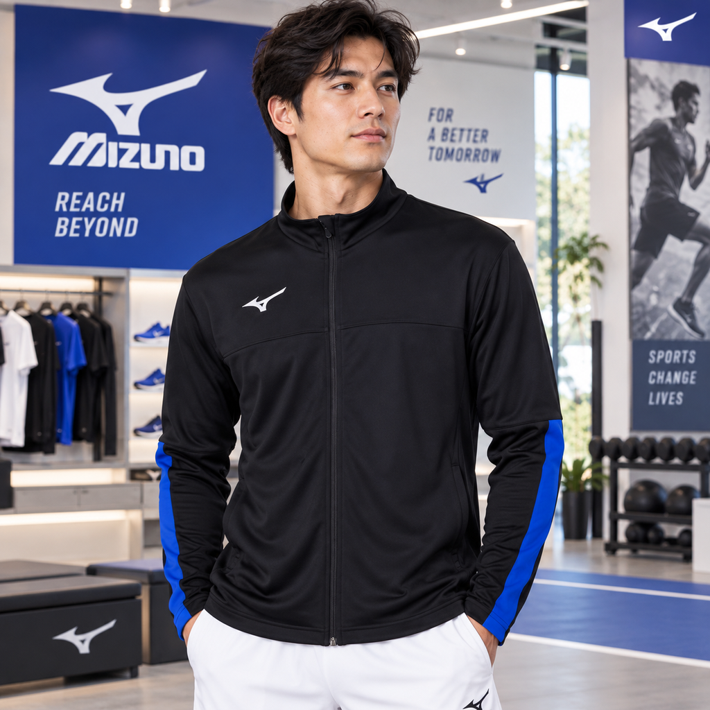 Áo Khoác Mizuno Chính Hãng - Warm-Up Shirt  - Màu Xanh | JapanSport P2MCA090-92