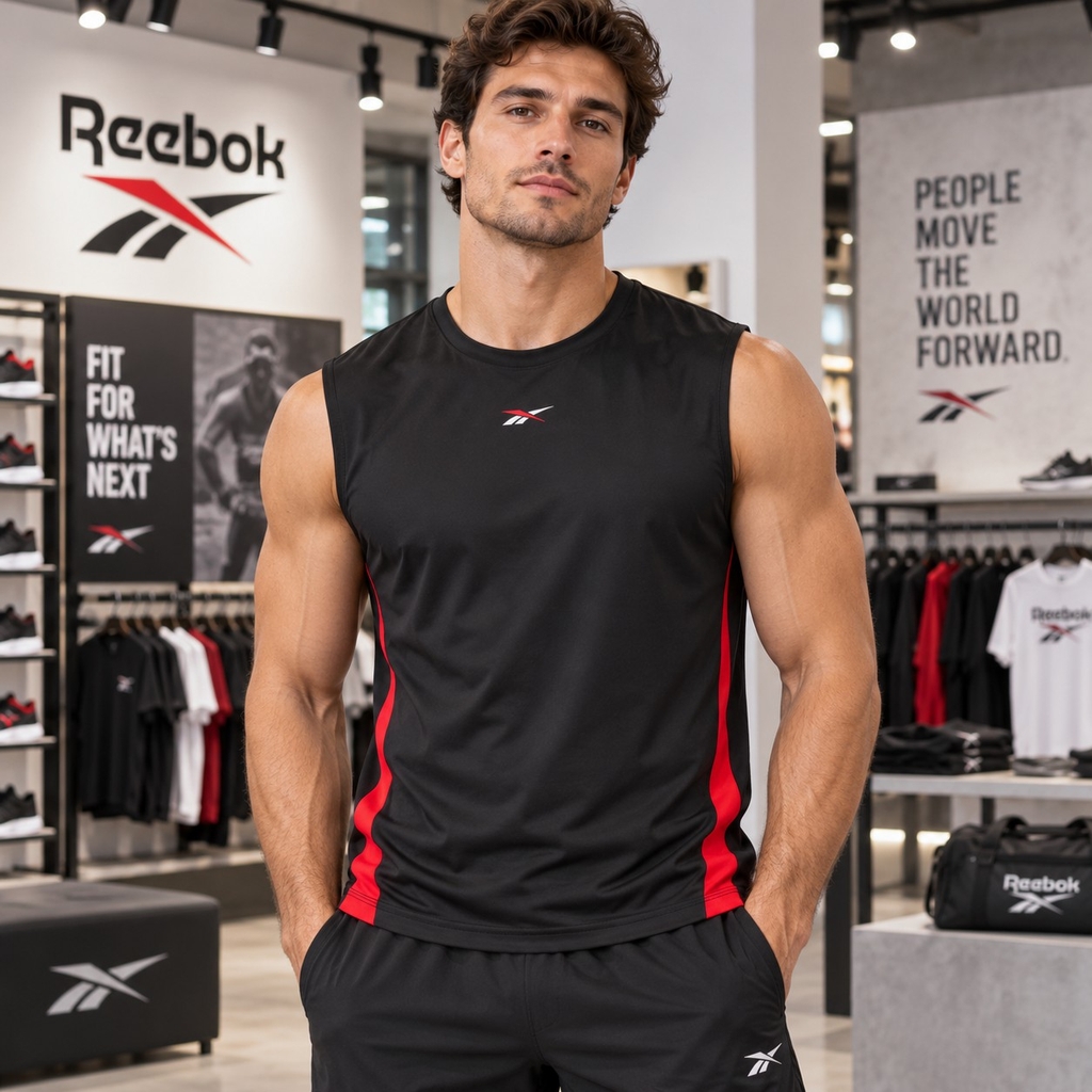 Áo Ba Lỗ Reebok Chính Hãng - Train Energy Sleeveless Tech Tee - Màu Đen | JapanSport 100214944
