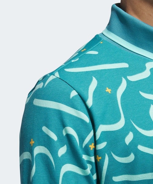 Áo Polo Adidas Nam Chính Hãng - Adicross Long Sleeve Turtleneck Polo Shirt - Màu Xanh | JapanSport IB1970