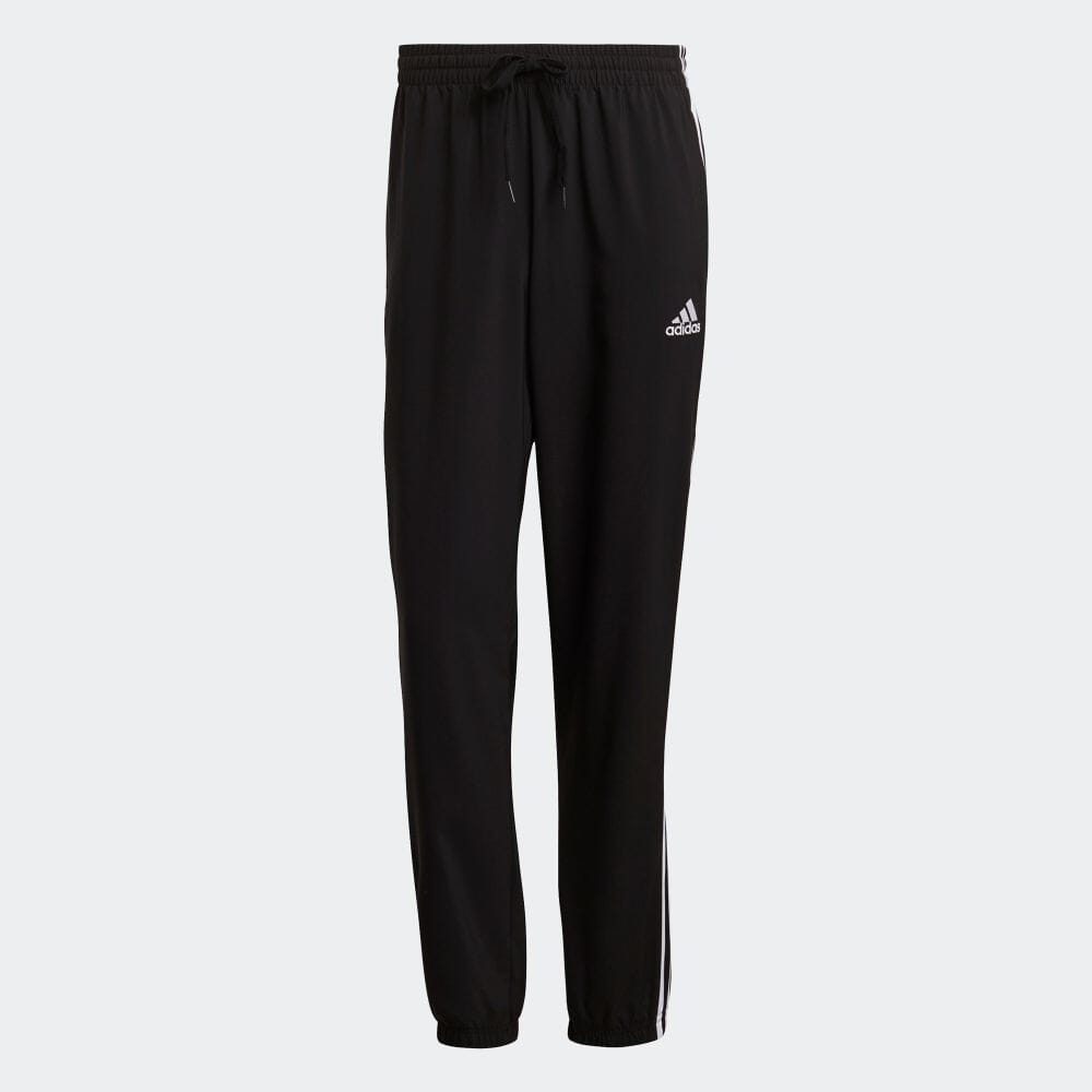 Quần Adidas Nam Chính Hãng - AEROREADY Essentials Elastic Cuff 3-Stripes - Đen |JapanSport GK8982