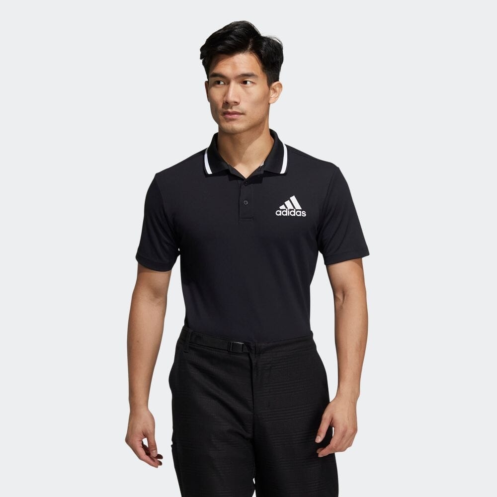 Áo Polo Adidas Chính Hãng - AEROREDAY BOS Logo Short-sleeved - Đen | JapanSport HI5600