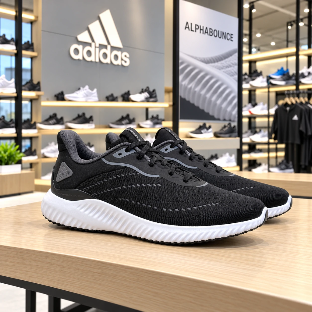Giày Adidas Chính hãng - Alphabounce Flow Nam - Đen | JapanSport HR0607