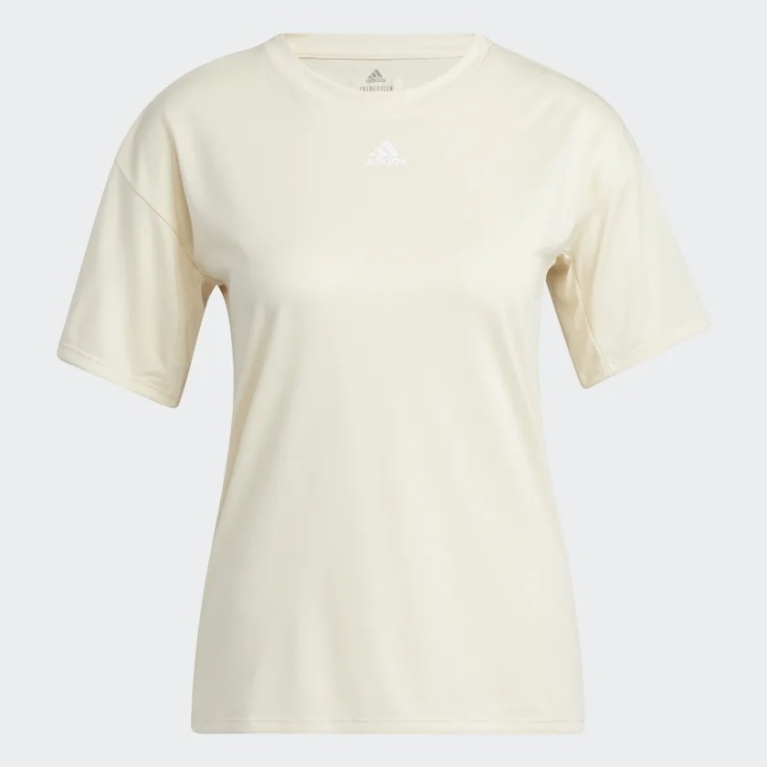 Áo Phông Adidas Nữ Chính Hãng - AEROREADY 3 COLORS TRAINING - Trắng | JapanSport H51186