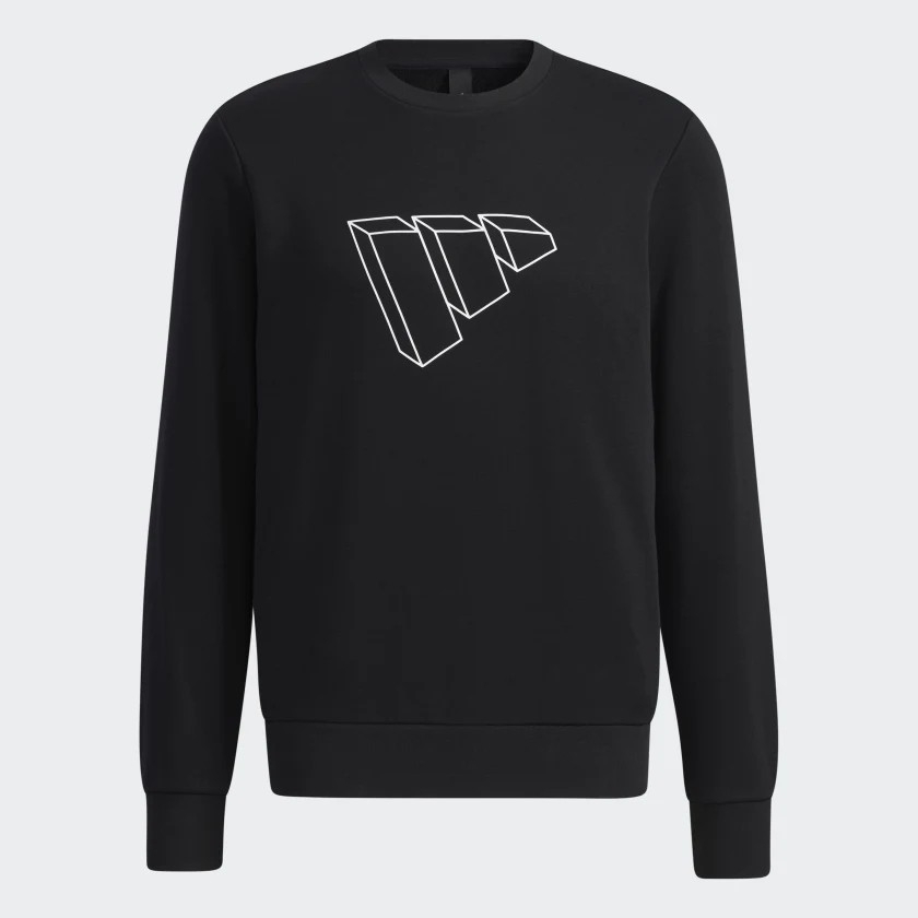 Áo dài tay nam Chính Hãng - BADGE OF SPORT SWEATSHIRT - Đen | JapanSport GP0987
