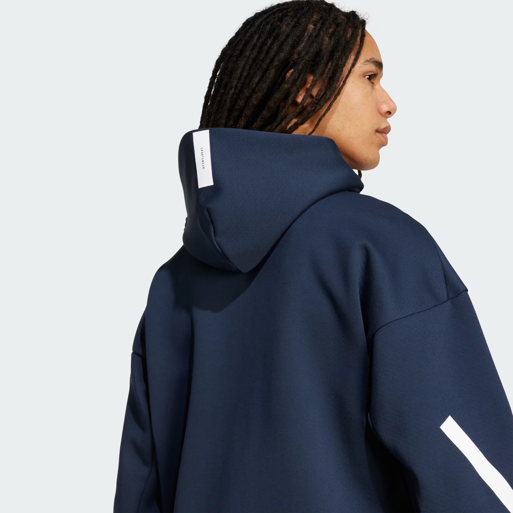 Áo Khoác Adidas Chính Hãng - Blue ZNE Full-Zip Hooded Track Jacket - Màu Xanh | JapanSport JW4718