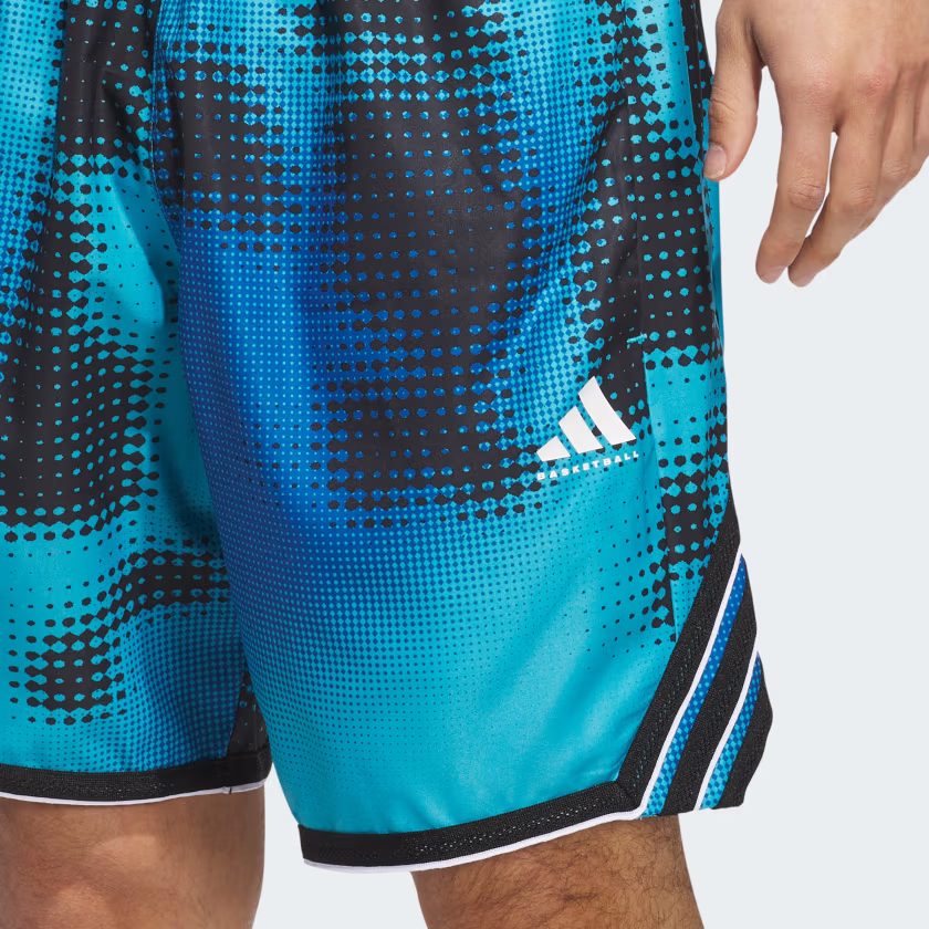 Quần Short Adidas Nam Chính Hãng - adidas Crazy Lite AOP Short - Màu Xanh | JapanSport JM6837