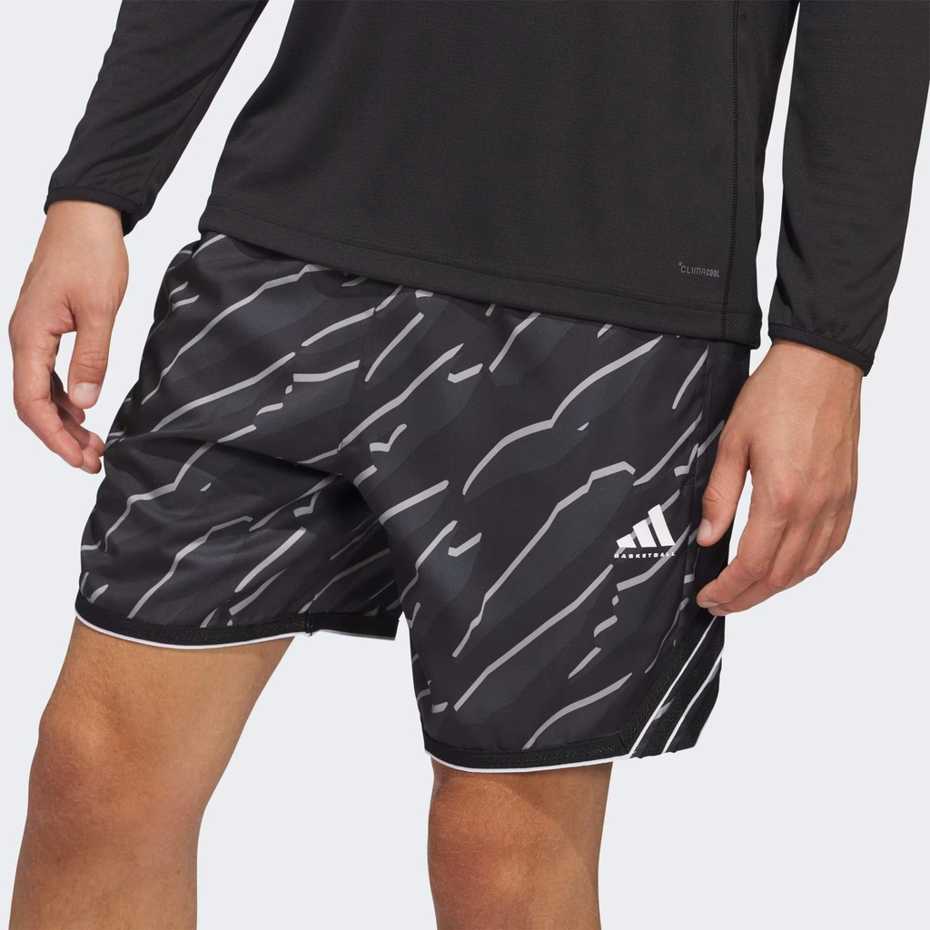 Quần Short Adidas Nam Chính Hãng - Quần short Adidas Crazy Lite AOP - Màu Đen | JapanSport JZ9654