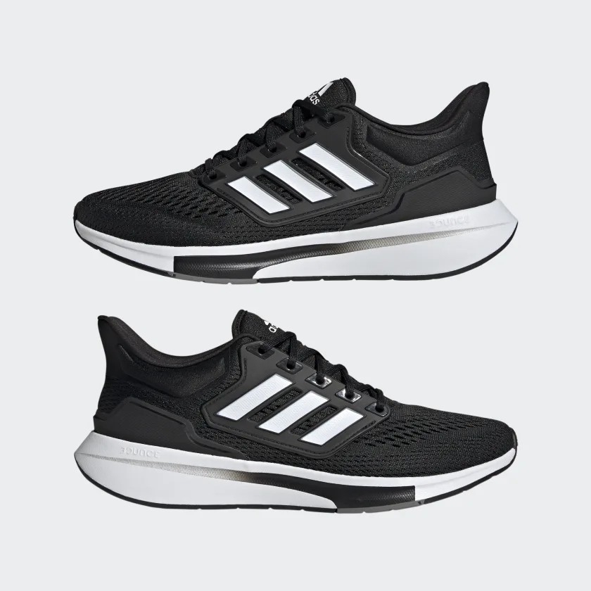 Giày chạy Adidas Chính hãng - EQ21 Run - Nam - Màu đen | JapanSport GY2190