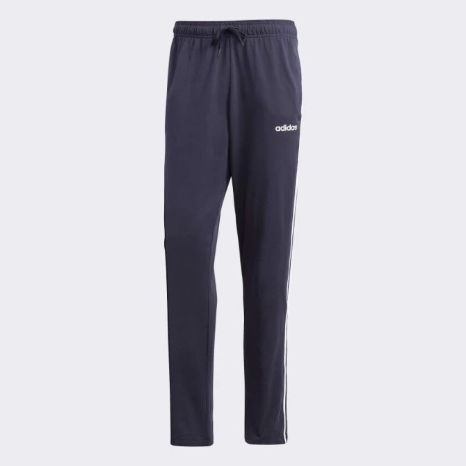 Quần Adidas Nam Chính Hãng - ESSENTIALS 3-STRIPES TAPERED OPEN HEM PANTS - Xanh | JapanSport DU0457