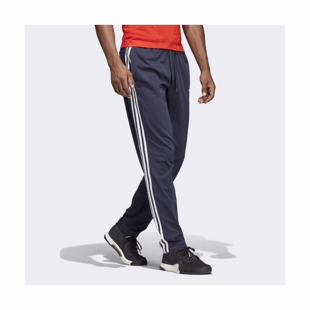 Quần Adidas Nam Chính Hãng - ESSENTIALS 3-STRIPES TAPERED OPEN HEM PANTS - Xanh | JapanSport DU0457