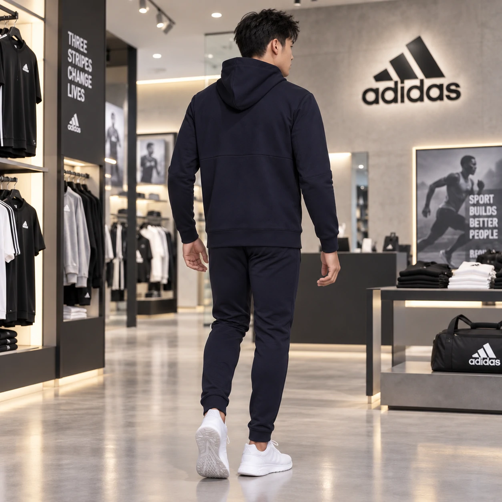 Bộ thể thao cao cấp  Adidas Chính hãng - Essentials 4Gameday Full-Zip Nam - Blue | JapanSport HE1812+GV5301