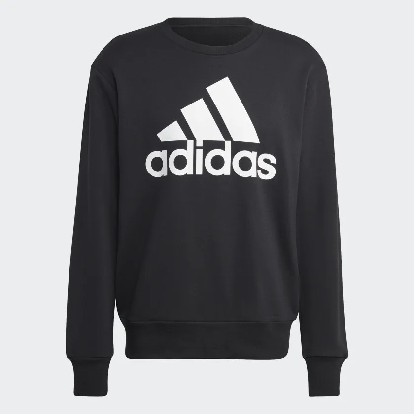 Áo Khoác Adidas Nam Chính Hãng - Essentials French Terry Big Logo Sweatshirt - Đen | JapanSport IC9324